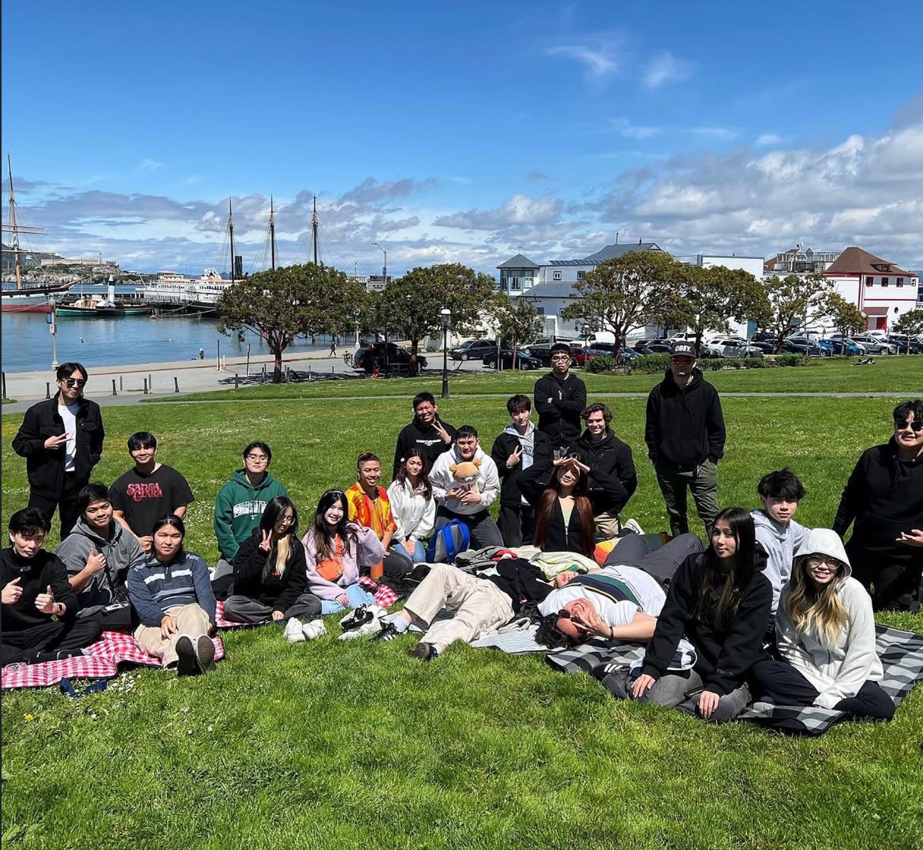 Waterfront picnic