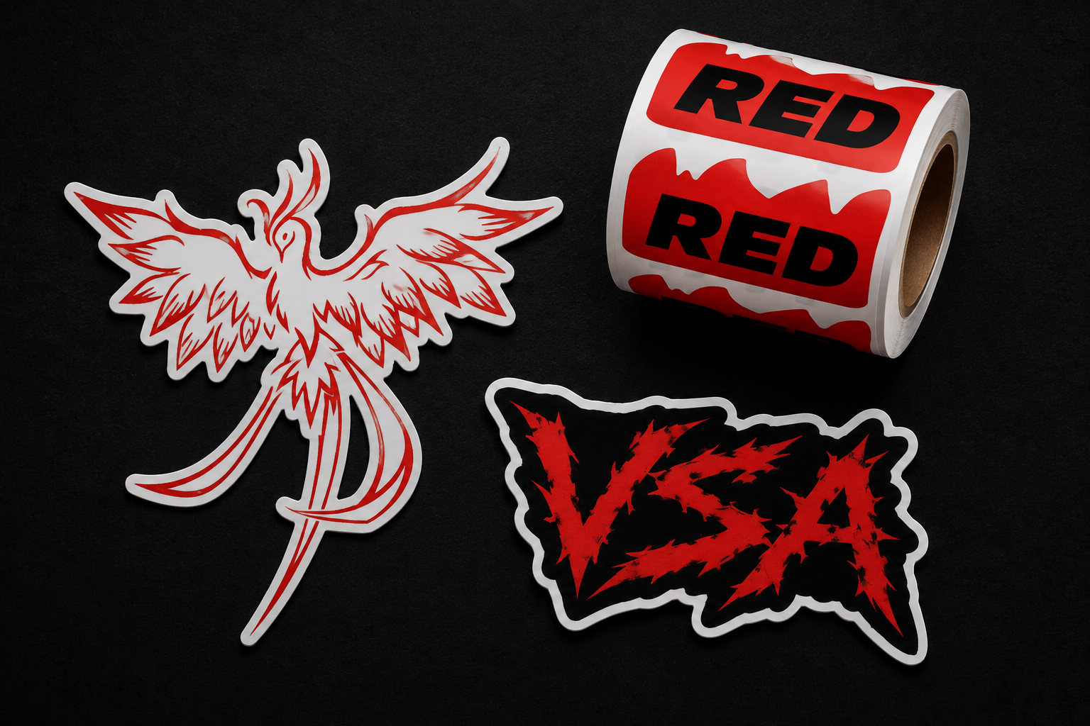 Red Fam Sticker Set